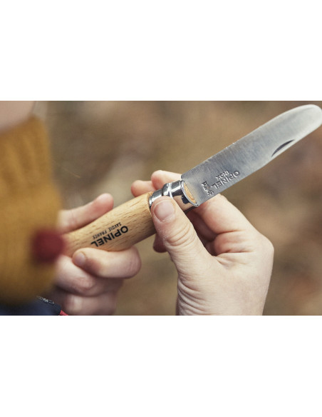 Il mio primo set Opinel in scatola, lama arrotondata 8cm + custodia