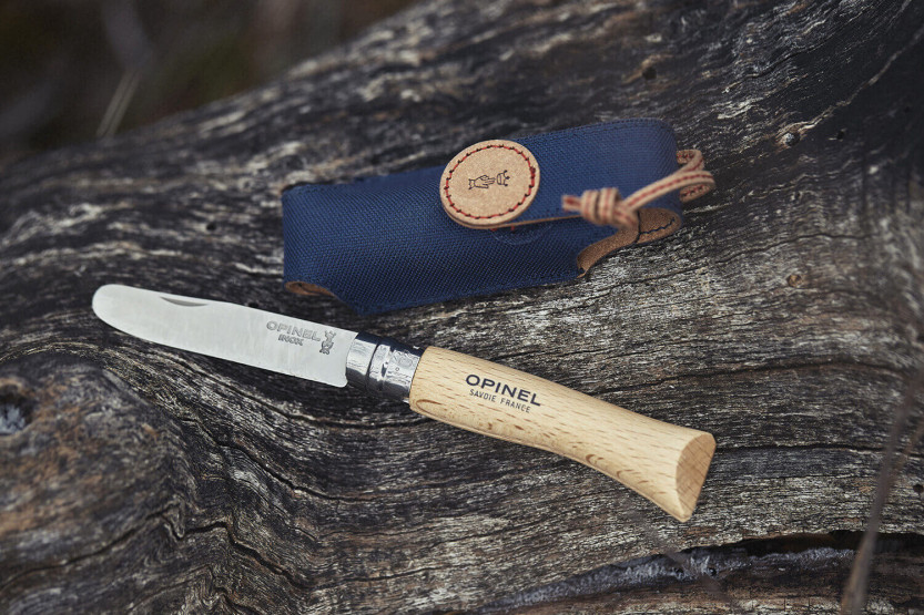 Il mio primo set Opinel in scatola, lama arrotondata 8cm + custodia