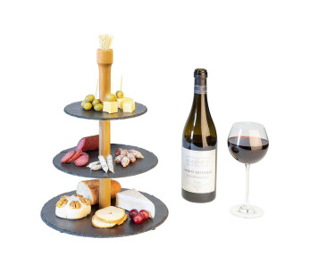 Westmark Tapas + Friends expositor de 3 pisos - 100 mini brochetas 2