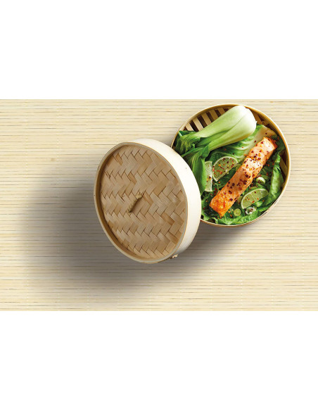 Kitchen Craft bamboe steamer met 2 niveaus