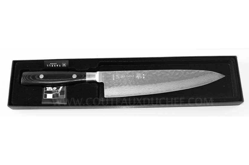 Japanisches Kochmesser Yaxell ZEN Klinge 20cm Damast 37 Schichten