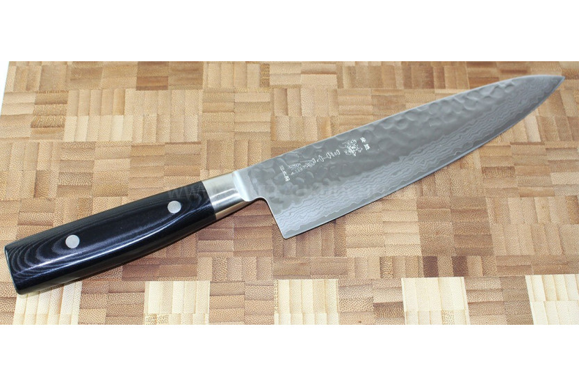 Japanisches Kochmesser Yaxell ZEN Klinge 20cm Damast 37 Schichten