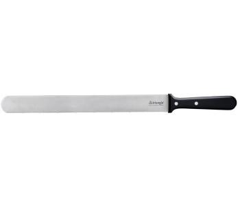 Bagarkniv med tandat blad 30cm rostfritt stål