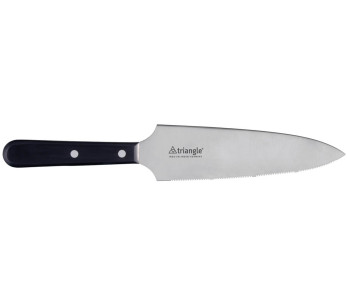 Kolmio kakkuveitsi 18cm hammastettu terä