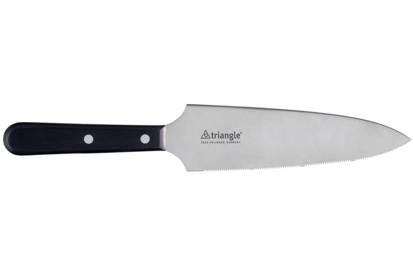 Triangel tårtkniv 18cm tandat blad