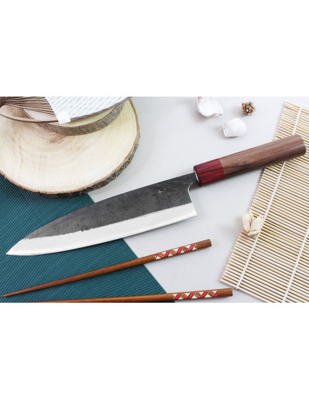 Wusaki Yuzo BS2 21cm handmade japanese chef ' s knife