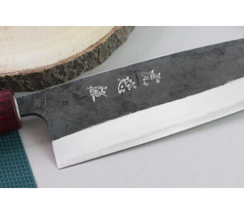 Faca de chef japonesa Wusaki Yuzo BS2 de 21 cm feita à mão 2