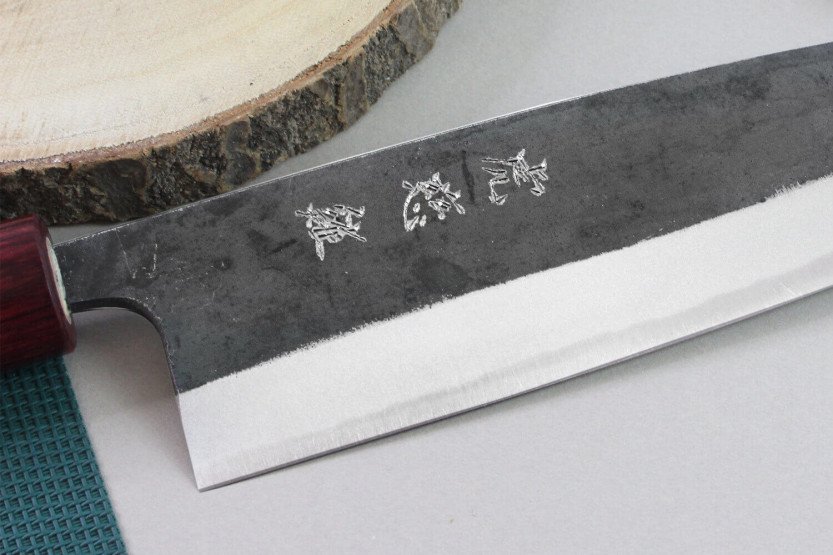 Wusaki Yuzo BS2 21cm handmade japanese chef ' s knife