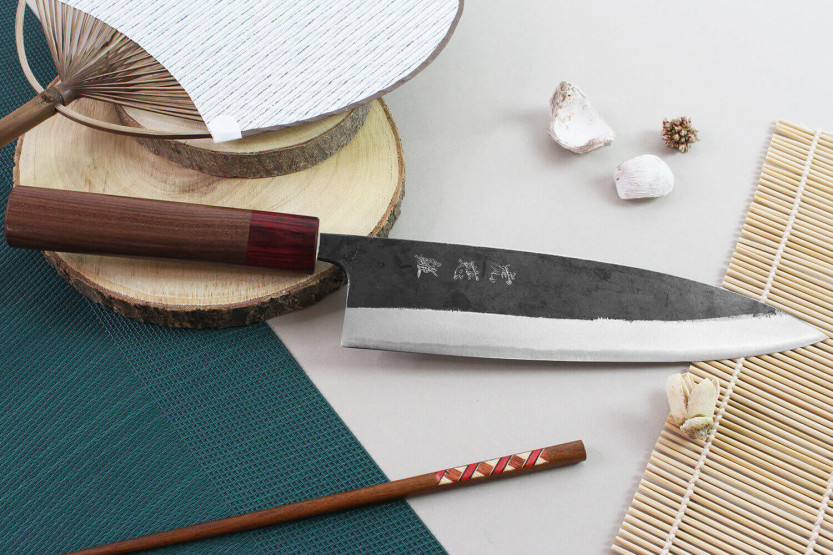 Wusaki Yuzo BS2 21cm handgjord japansk kockkniv