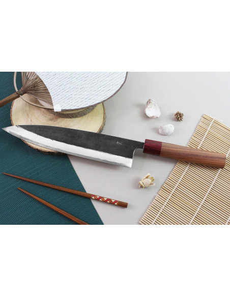 Wusaki Yuzo BS2 24cm handgjord japansk kockkniv