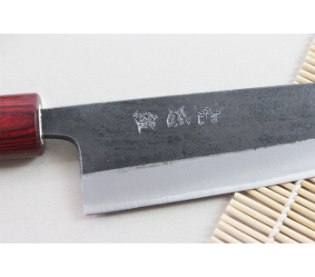 Cuchillo kiritsuke japonais artisanal Wusaki Yuzo BS2 15cm 2