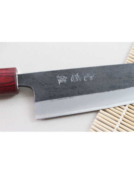 Coltello kiritsuke giapponese artigianale Wusaki Yuzo BS2 15cm