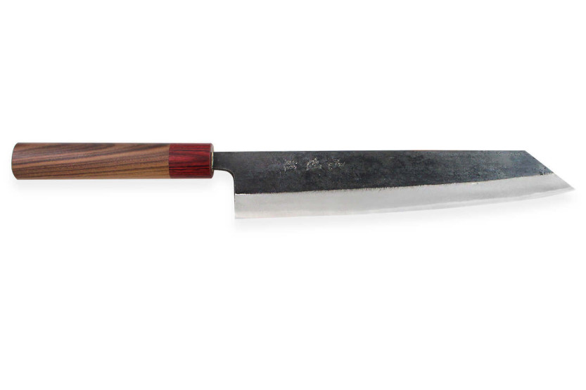 Kiritsuke knife japonais artisanal Wusaki Yuzo BS2 24cm