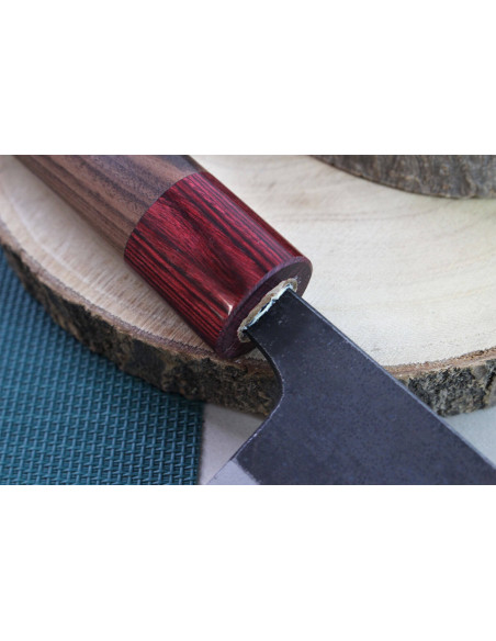 Kiritsuke mes japonais artisanal Wusaki Yuzo BS2 24cm