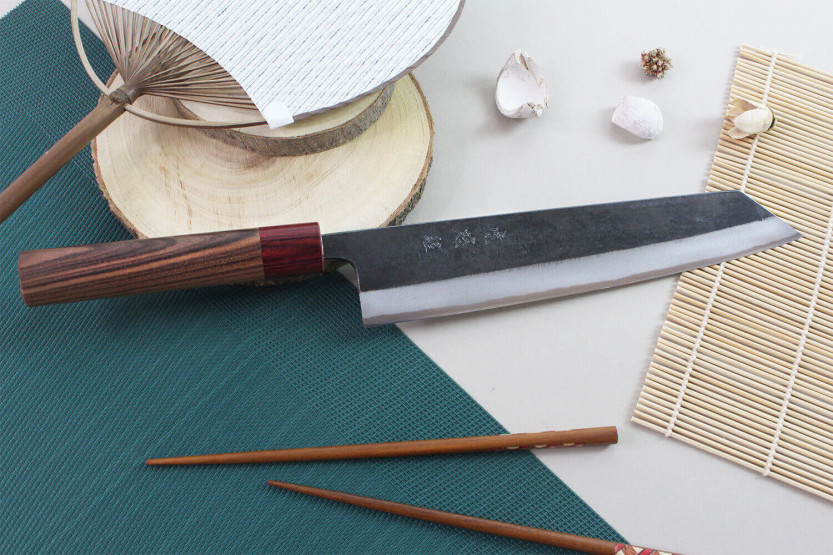 Kiritsuke-messer japonais handwerkliche Wusaki Yuzo BS2 24cm
