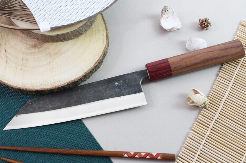 Kiritsuke-kniv japonais artisanal Wusaki Yuzo BS2 18cm