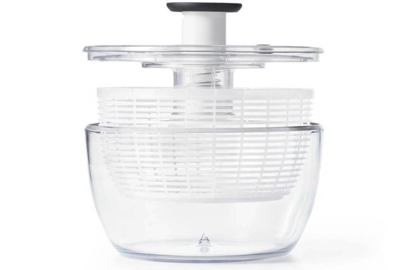 Centrifugadora de ensalada transparente OXO