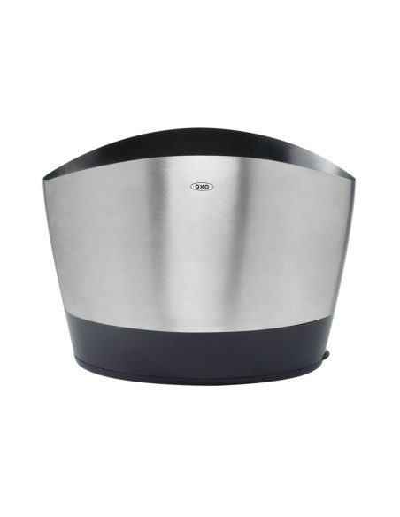 OXO brushed stainless steel utensil jar