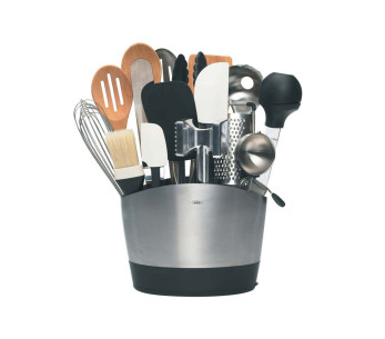 Barattolo per utensili in acciaio inox spazzolato OXO 2