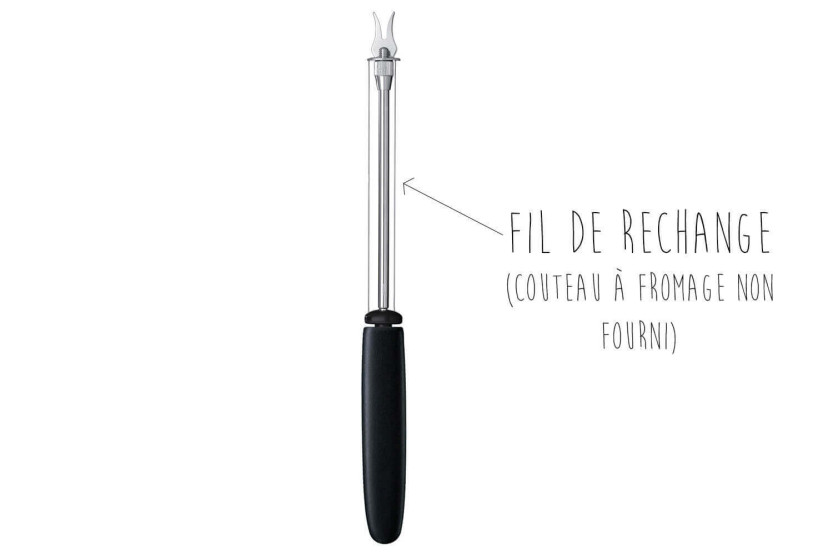 Set di 3 fili di ricambio in acciaio inossidabile per il coltello a filo Triangle - 24 cm