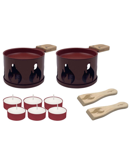 Cookut Lumi kaars gourmetstel limited edition met pannetjes en spatels voor 2