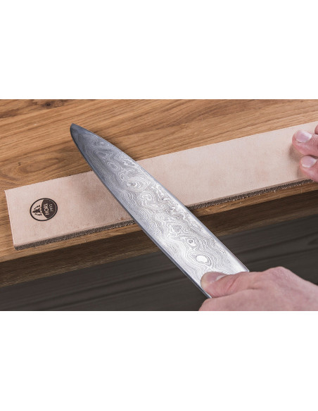 Piel de afilar HORL®en cuero vacuno de curtido vegetal