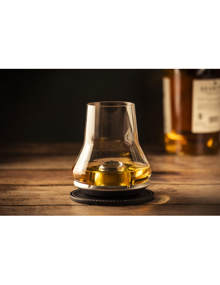 Peugeot whiskysmagningssæt Les Impitoyables 29cl glas + forfriskende stativ