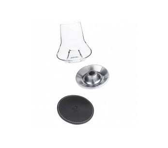 Peugeot whisky proefset Les Impitoyables 29cl glas + verfrissende standaard 2