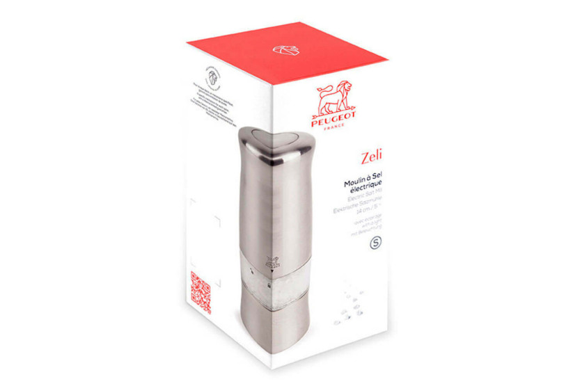 Peugeot Zeli electric salt mill in ABS with light 14cm