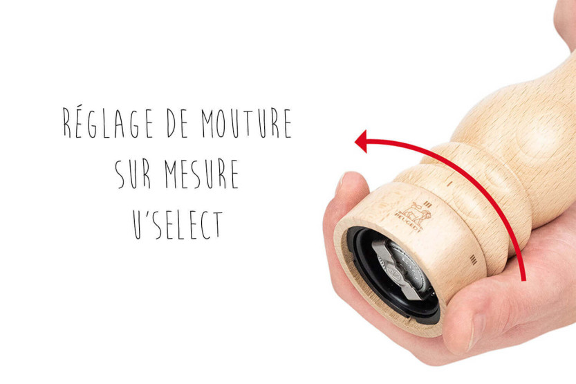 Peugeot Paris U select macinapepe manuale in legno naturale
