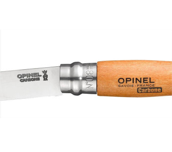 Opinel traditionnel carbone n°08 pyörivällä sulakkeella varustettuna 2