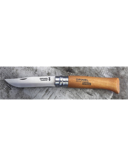 Opinel traditional carbon n°08 con ghiera girevole