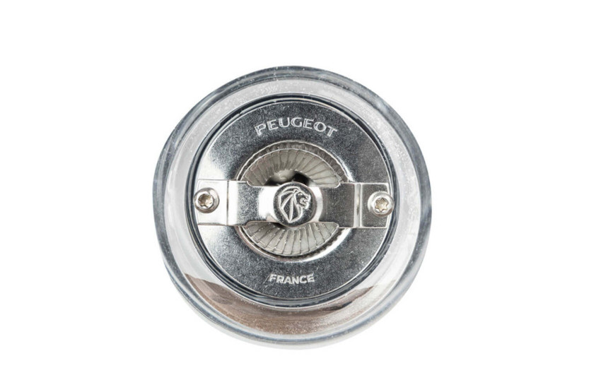 Peugeot Oslo manuell saltkvarn i akryl och rostfritt stål 14cm