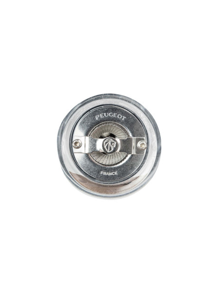 Molinillo de sal manual Peugeot Oslo en acrílico y acero inoxidable 14cm