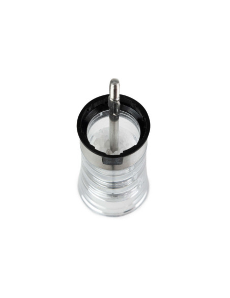 Peugeot Oslo manual salt mill in acrylic and stainless steel 14cm