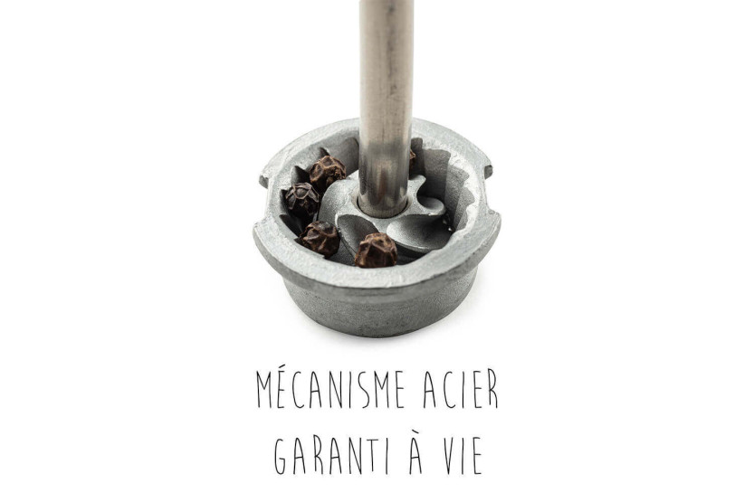 Peugeot Oléron manuel peberkværn i naturlig akryl og træ 14 cm