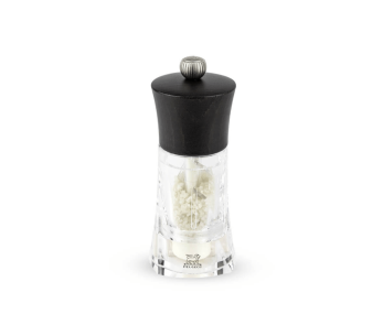Peugeot Oléron chocolate acrylic and wood manual salt mill 14cm