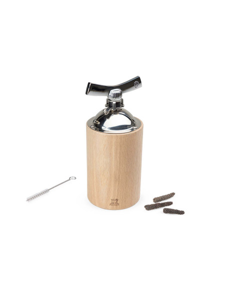 Peugeot Isen macinapepe manuale lungo in legno e acciaio inox 16 cm