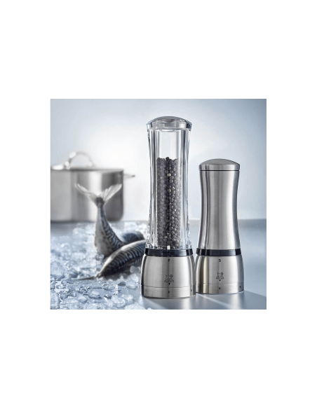 Peugeot Daman U Select manual pepper mill in acrylic and stainless steel