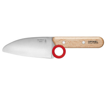 Opinel Le Petit Chef juego de cuchillo + pelador + protector de dedos - Rojo 2