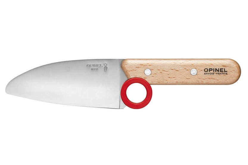 Opinel Le Petit Chef knife + peeler + finger guard set - Red