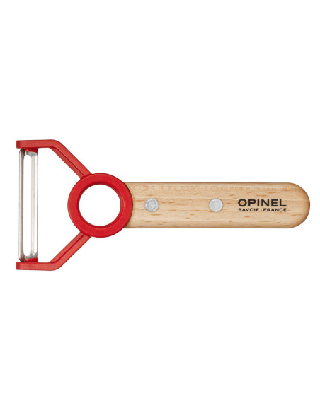 Opinel Le Petit Chef knife + peeler + finger guard set - Red