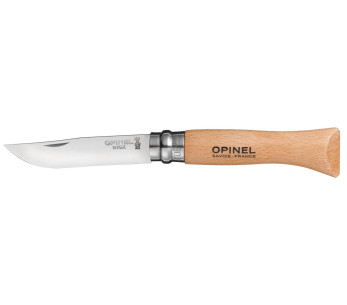 Opinel tradisjonell kniv N°06 7cm roterende blad bøk trehåndtak