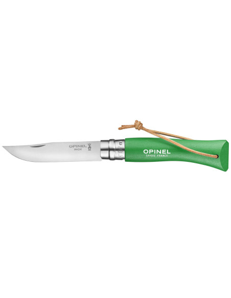 Opinel N°07 Baroudeur knife 8cm blade prairie green handle