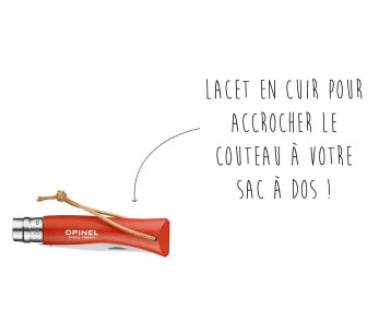 Faca Opinel N°07 Baroudeur 8cm lâmina cabo laranja 2