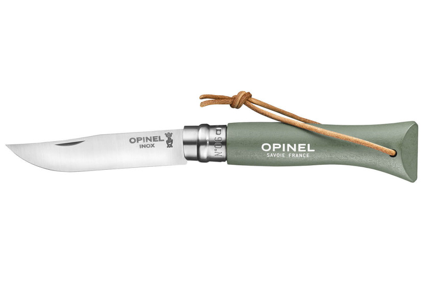 Opinel N°06 Baroudeur knife 7cm blade sage handle