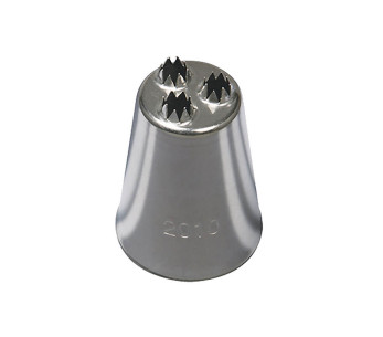 Presa a nido scanalata a 3 fori in acciaio inox De Buyer da 31 mm