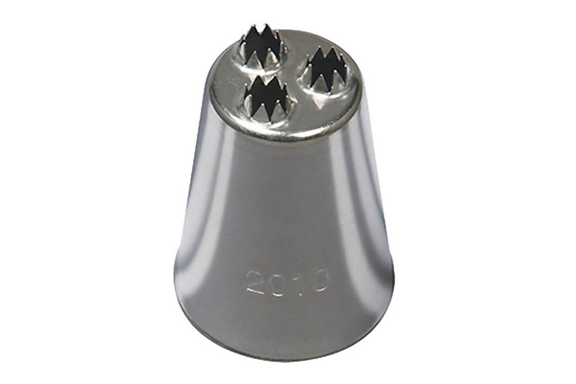 De Buyer acero inoxidable 31mm 3 agujeros estriado nido zócalo