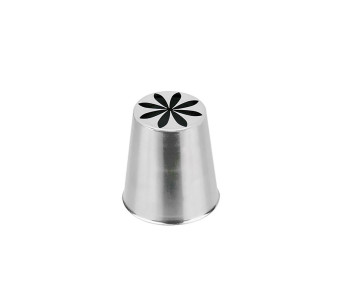 Toma de acero inoxidable en forma de flor rusa De Buyer
