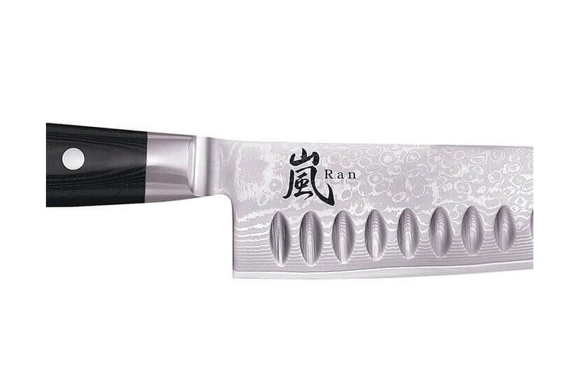 Yaxell RAN japansk kockkniv 20cm 69-lagers med granton eggblad